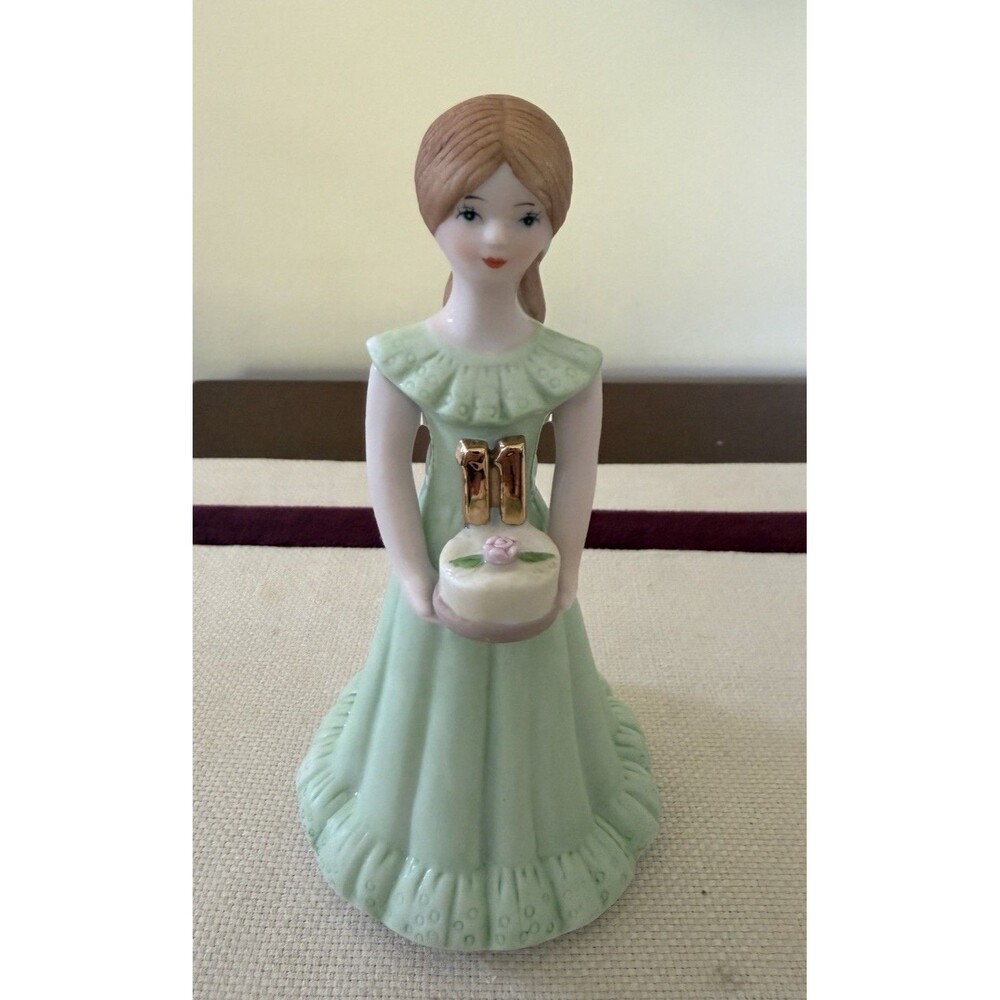 Vintage 1981 Enesco Bisque “Growing Up Girl” 11th Birthday Figurine